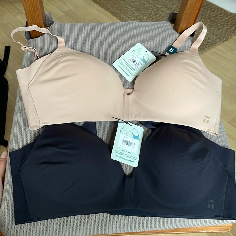 (2) Tommy John 36B Comfort Smoothing Wireless Bras NEW